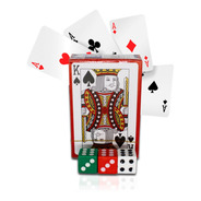 Jogos Kit Baralho +3 Dados Truco Poker Pife Oferta Especial