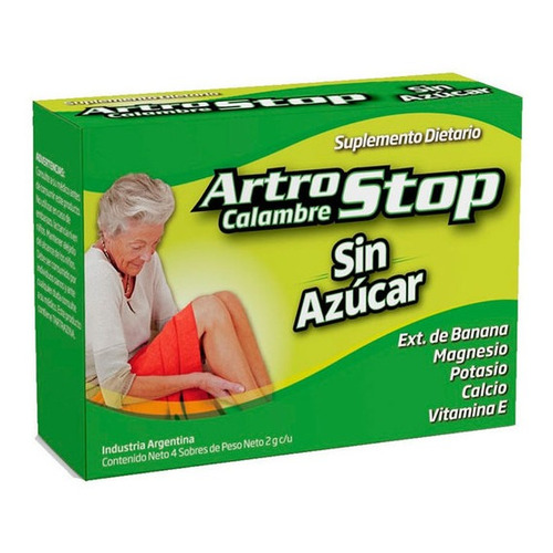 Artostop Calambres Sin Azucar Suplemento Dietario X 4 Un