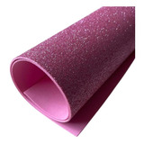 Eva Dubflex Com Glitter 40x48 - Pacote Com 10 Folhas - Cores Cor Rosa Bb