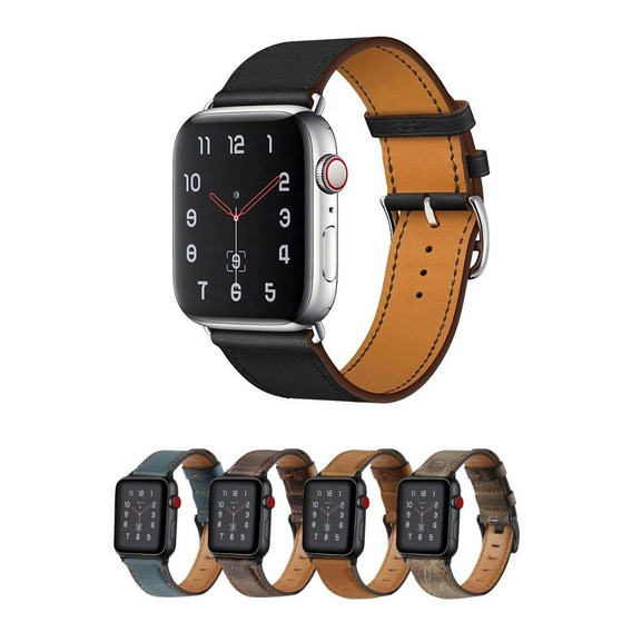 Correa Compatible Con Apple Watch 100% Cuero 42/44mm