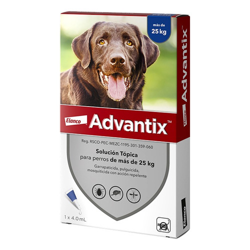 Advantix® Antipulgas Y Mosquitos Perros De Mas De 25 Kg