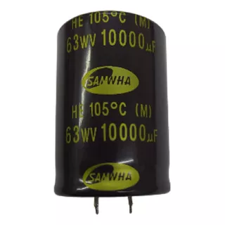 Capacitor Eletrolítico 10.000uf X 63v, 105c-kit C/ 04 Pçs