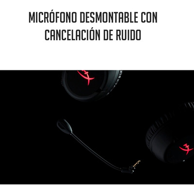 Auriculares Gamer Inalámbricos Hyperx Cloud Flight Hx-hscf Negro Con Luz  Rojo Led