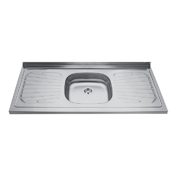 Lavadero Para Cocina Madesa De Acero Inoxidable 120 X 52 Cm