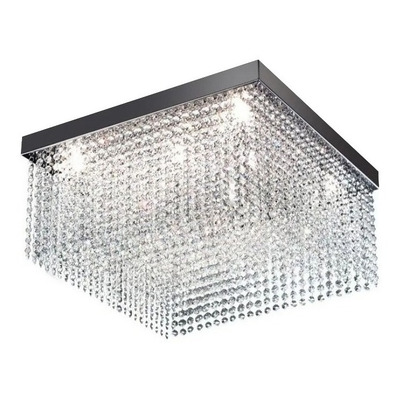 Lampara Plafon Drop Lluvia Cristal 8 Luces Led G597 08c Pal