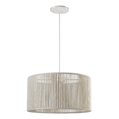 Lampara Colgante Hilo 35cm Natural Diseño Apto Led 