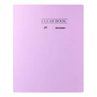 Pasta Catalogo 20 Folhas A4 Clear Book Tons Pastel Yes Cor Lilás