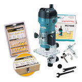 Tupia Elétrica M3700b 530w Makita + Jogo Com 12 Fresas