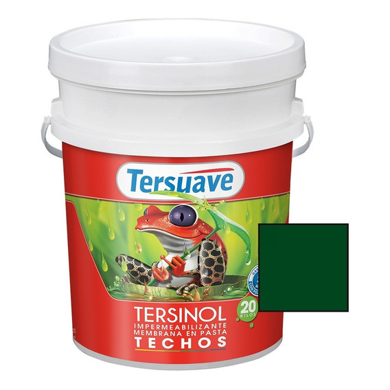 Tersinol Techos Membrana Liquida Poliuretanica Tersuave 20kg Color Verde Teja