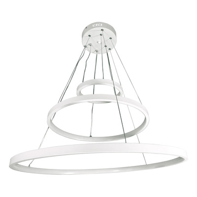 Colgante Led 75w Blanco Moderno Dimerizable H45 Control Tz Blanco Interior