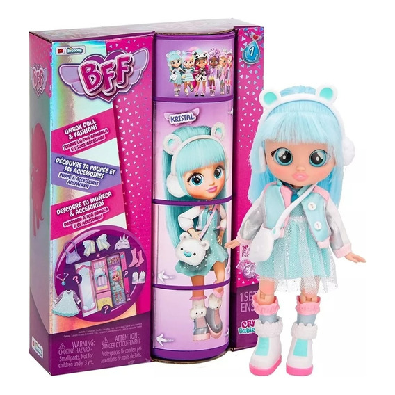 Cry Babies Muñeca Bff Kristal Fashion Doll Serie 1 Coleccion