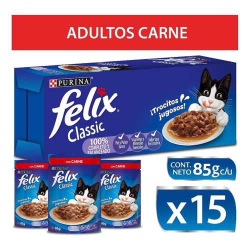 Pack Felix® Classic Carne 85g