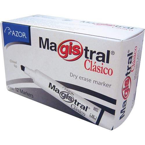 Marcador Magistral Clasico 301.83401 Negro 1 Caja C/12 Pzas