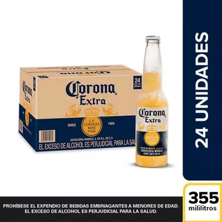 Cerveza Corona Extra Caja X 24 U. 355ml - mL a $13
