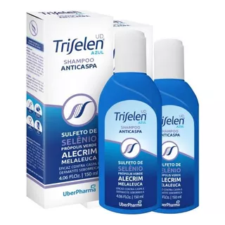  Shampoo Anticaspa Trifelen Azul 150ml - Cabelos Saudáveis