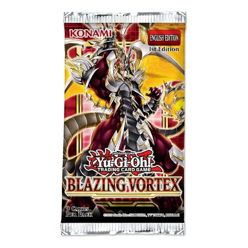 Yugioh Booster X 9 Cartas - Blazing Vortex - Konami