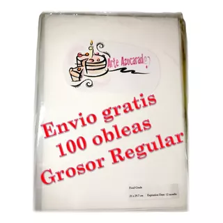 Arroz Oblea Comestible Grosor Regular 100 Pzas Envio Gratis