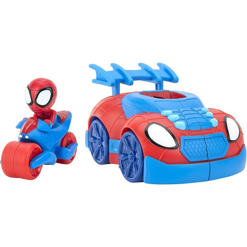 Marvel Spidey Web Strike Vehiculo 2 En 1 Spider Man Replay