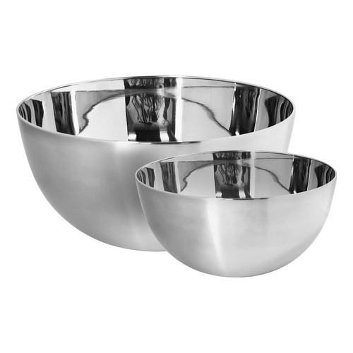 Set X 3 Bowls Tezzio Acero Inoxidable Color Plateado