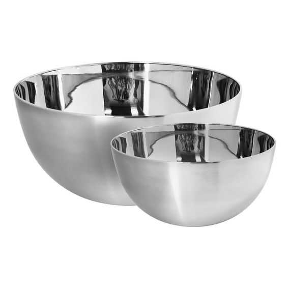 Set X 3 Bowls Tezzio Acero Inoxidable Color Plateado