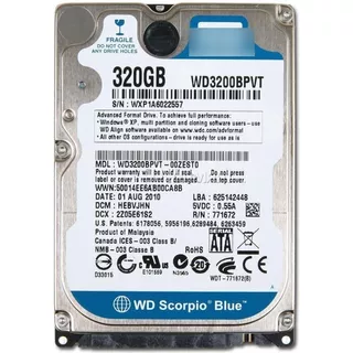 Disco Duros 320gb Sata 2.5 Pulgadas Laptop 5400rpm Cero Hora