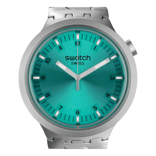 Reloj Swatch Aqua Shimmer De Acero Inoxidable Sb07s100g