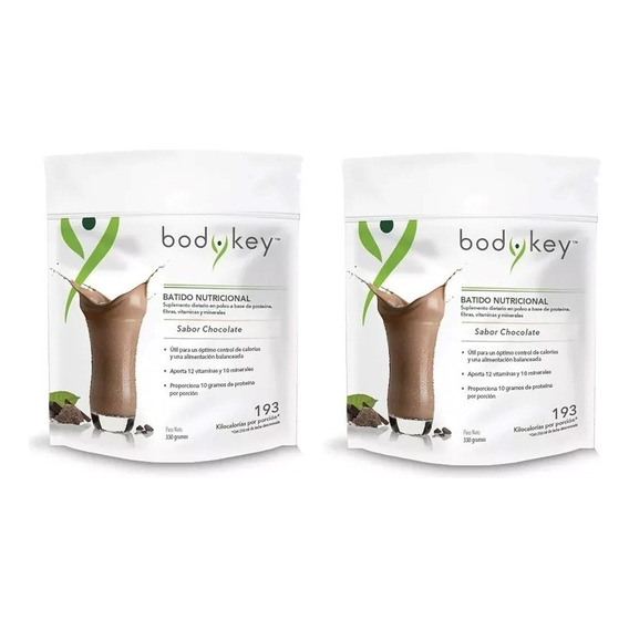 Body Key Batido Nutricional Chocolate Pack X 2 Unidades