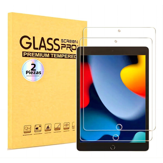 2 Piezas Mica Cristal Templado Para iPad 7 8 9 10.2 Pulgadas