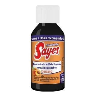 Concentrado Comestible Sayes Sabor Durazno 120ml