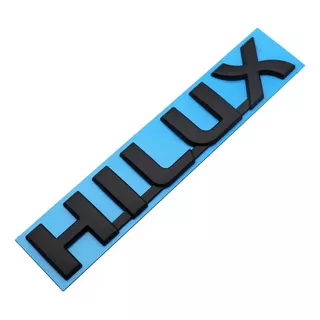 Emblema Hilux Toyota Negro Mate Platón Accesorio Lujo Pickup