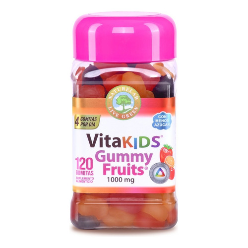 Vita Kids® Gummy Fruits Sabor Fresa, Naranja, Cereza