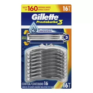 Aparelho Barbeador Gillette Prestobarba 3 Comfortgel Com 16
