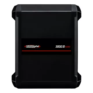 Módulo Amplificador 3000.1d Nano 3000 Rms 1 Canal 1 Ohms Cor Cinza-escuro