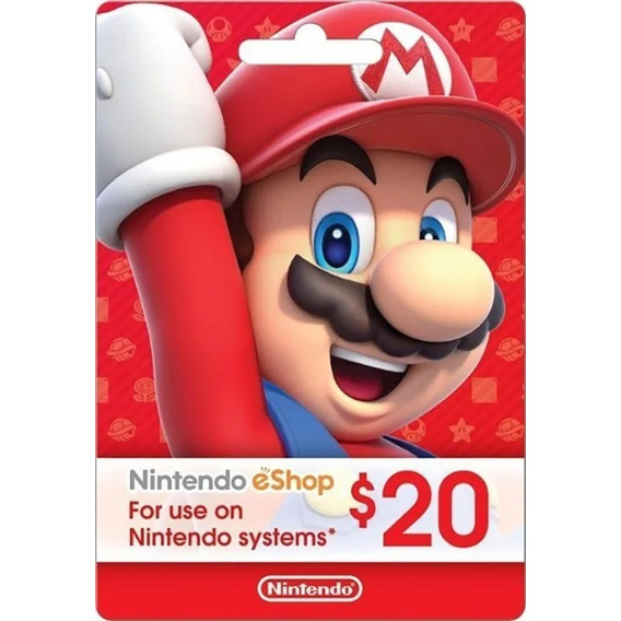 Nintendo Eshop Switch / U / 3ds Usa 20 Usd Codigo Digital