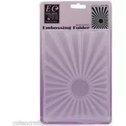 Embossing Folder - Dazzling Sunburst Size 5 X 7