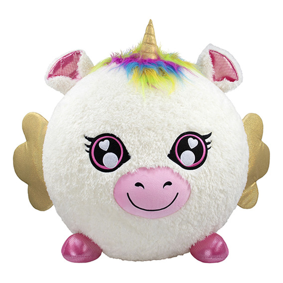 Peluche Inflable Biggies Unicornio Color Blanco