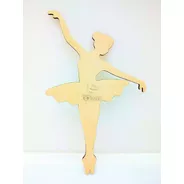 Bailarina Silueta X 10u - Mdf / Fibrofacil