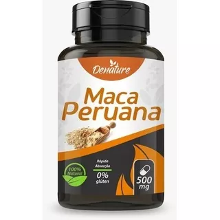 Maca Peruana 500 Mg 100 Cápsulas - Sabor Natural Desnaturalizado
