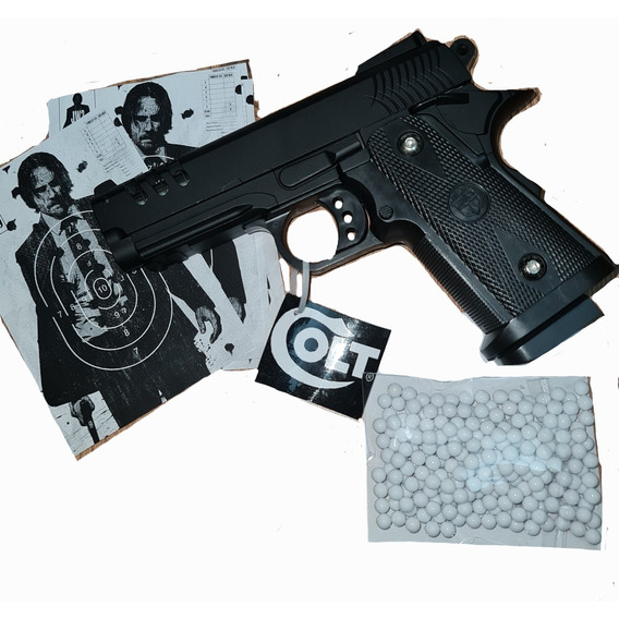 Fusil-pistola-airsoft-colt-king-full Metal-paintball-6mm