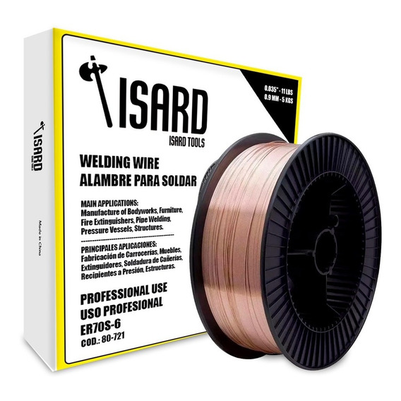 Alambre Mig P/ Soldar Con Gas 5kg 0.9 Isard