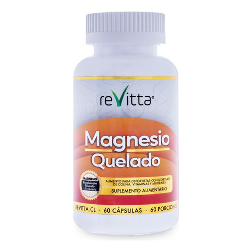 Magnesio Quelado 60 Cápsulas 60 Porciones