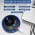 Mini Massageador Portátil Recarregável Dor Pescoço Coluna Cor Preto 110V/220V