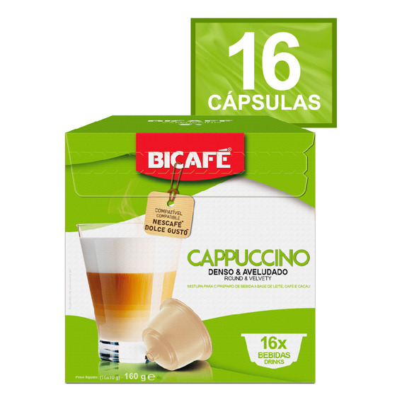 Cappuccino Cappuccino Capsule Bicafé Box 224g 16 unidades