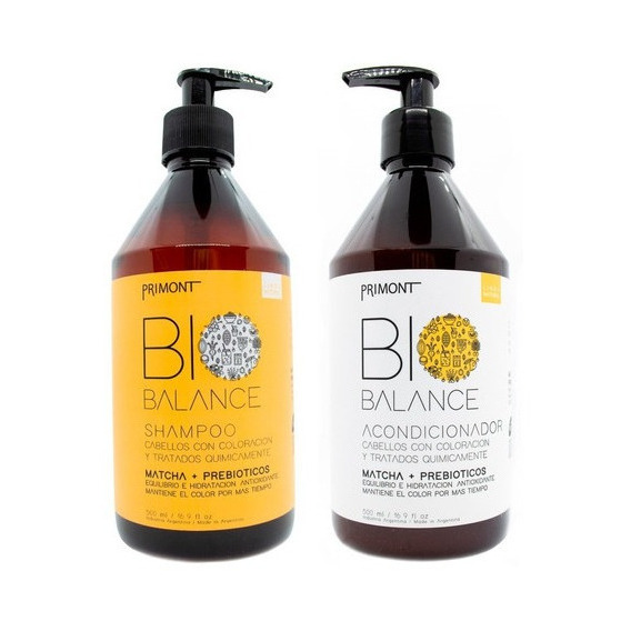 Primont Bio Balance Shampoo + Acondicionador Vegano Teñido