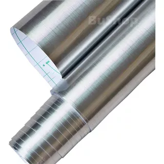 Aluminio Acero Cepillado  Vinilo Adhesivo Tuning 61 X 4m