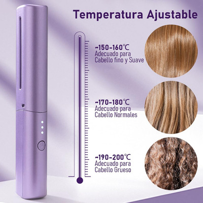 Cepillo Alisador De Pelo, Plancha Para Cabello De Cerámica