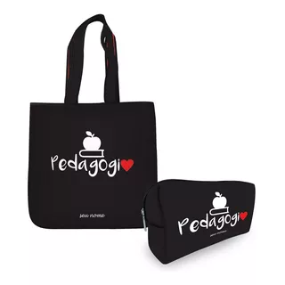 Kit Bolsa Tiracolo Nécessaire Pedagogia Personalizado