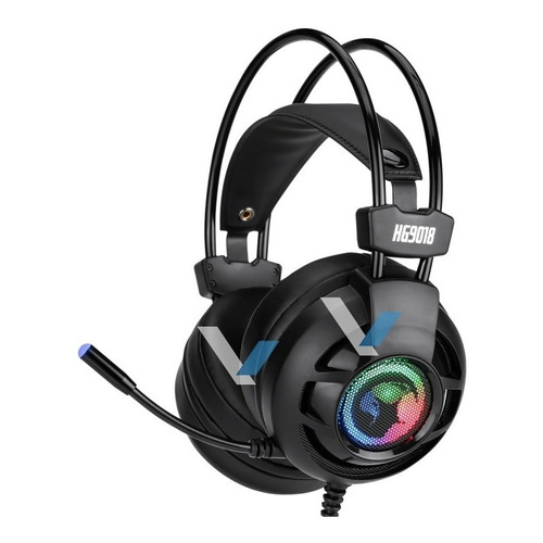 Audifonos Headset Gaming Marvo Hg9018 Puerto Usb Microfono Color Negro