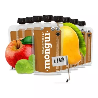 Manzana, Mango Y Espinaca - Snack Orgánico - 100gr / 8pack