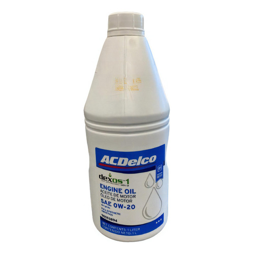 Aceite Acdelco 0w20 1litro Gm Gen3 Chevrolet 98553894